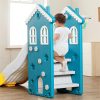 WM21B051 Castle Theme Slide And Swing (MOQ≥100 SETS) Children Plastic Indoor Toy - Image 4